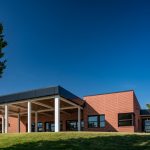The exterior at Metro Technology Centers- Wellness and Community Outreach Center was designed by Renaissance Architecture.