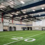The football training area at Millwood Public Schools Multi-Sport Facility was designed by Renaissance Architecture.