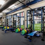The new training facilities at Millwood Public Schools Multi-Sport Facility was designed by Renaissance Architecture.