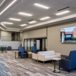 The lounge area at Metro Technology Centers- District Center was designed by Renaissance Architecture.